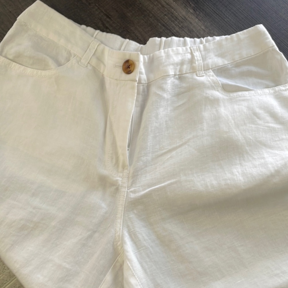 Chico’s white linen pants